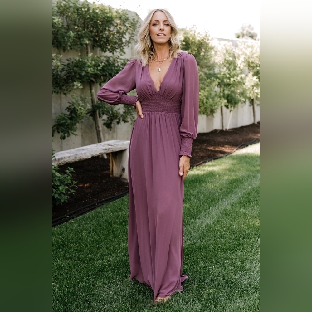Baltic Born | NWOT Olivia Plum Maxi Dress Size XS